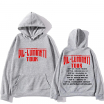 Dil-Luminati tuur 2024 kapuutsiga dressipluus Diljit Dosanjh pikkade varrukatega hip-hop vabaaja dressipluus kapuutsiga fliisist riided gooti pulloverid S