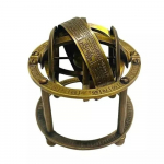 Messingist Armillaarsf&auml;&auml;r Antiikviimistlusega Merenduslik Gloobus Meres&otilde;idu Lauadekoor M aero