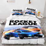 Rocket League voodipesukomplekt Tekikate &Uuml;heinimese Twin T&auml;is Suur Queen King Suurus Auto Rocket League Voodikomplekt Poiste Magamistuba Tekikate 70x133cm