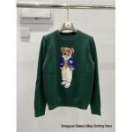 Naiste jacquard-villasegu kampsun tikitud koomiksikaru disainiga L