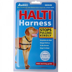 Harnais anti-traction - HALTI - Mod&egrave;le Rouge et Noir - Taille M - Pour chien - &Eacute;ducation canine must