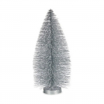 Sapin de No&euml;l - Argent&eacute; - 13 x 32 x 13 cm - D&eacute;coration de f&ecirc;te - Int&eacute;rieur h&otilde;be