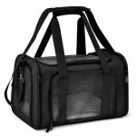 Kaasaskantav kokkupandav koera-kassi kandekott Hingav reisitasku Risti-keha kotike L must