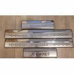 For Suzuki Sx4 S-Cross 2014-2017 Stainless Steel door Sill Protector Pedal Welcome Plate Car External Accessories h&otilde;be