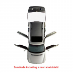 T&auml;ielik autokile p&auml;ikesekaitseks Volkswagen VW Passat B7 2011 2012 2013 2014 Tarvikud P&auml;ikesekaitse Esiklaas K&uuml;lgaken Privaatsuse Varjutamine Rear Windshield