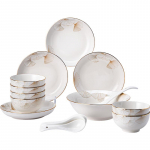 Haoya Jingdezhen 24-osaline keraamiline s&ouml;&ouml;gin&otilde;ude komplekt