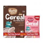 Slurrp Farm Ei lisatud suhkrut, ei lisatud soola, idandatud fingerpali pulber | 100% looduslik fingerpali jahu | Tasuta maasikamaitseline teravilja proovipakk | 250g + Tasuta 50g 300GM