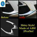 Auto Esitulede Udutulede Lambi Kulmukarva Katte Liist Peugeot 3008 3008GT 2017 - ABS Kroom / S&uuml;sinikkiust V&auml;limusega Lisatarvikud Shiny Style
