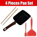 Tamagoyaki Jaapani omletipann Mittekleepuv munapann Pann Ristk&uuml;likukujuline Tamago Pann V&auml;ike Munapann koos K&uuml;psetustarvikutega