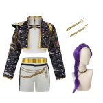 Lapsed T&uuml;drukud Kpop Rumi Zoey Mira Cosplay Kost&uuml;&uuml;m Halloween Karneval Jahimehed Lava Kost&uuml;&uuml;m Parukas &Uuml;likond Peo Rollim&auml;ngu R&otilde;ivad 150