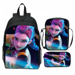 Uus tr&uuml;kk Hunter Demon Girl Group Huntrix Kpop kolmeosaline komplekt koolikott multikas algkooli seljakott poistele ja t&uuml;drukutele KTB 40*30*13cm