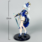Furina tegevuskuju kogutav kaunistus PVC ilumudel Furina de Fontaine figuur Anime Furina Look Up kujukesed kingitus m&auml;nguasjad 22cm
