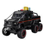1/24 BENZ G63 6X6 Adventure Edition Sulamist Automaal Mudel Heli ja Valgusega T&otilde;mmatav Laste M&auml;nguasi Kollektsioneeritav S&uuml;nnip&auml;evakingitus valge