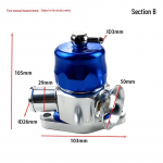 Kahepordiline sisselaske&otilde;hu v&auml;ljalaskeklapp Mazda 3/6 ja Subaru Impreza/Foresteri jaoks