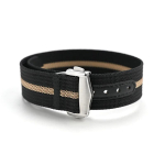 Nailonrihm Omega Seamaster 300/600/150 jaoks Veekindel Kokkupandava Pandlaga K&auml;ev&otilde;ru Seiko MoonSwatch Sport Bracelet 20mm 22mm 20mm black