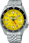 Seiko 5 Sports SKX Sports Style GMT Mudel Automaatne Mehaaniline Valmistatud V&auml;lismaal Mudel Kell, Meeste, Jaapan, SSK017, Kollane, [Kasutatud]