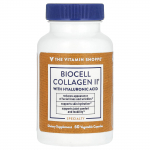 The Vitamin Shoppe, Biocell Collagen II, h&uuml;aluroonhappega, 60 taimetoitkapslit