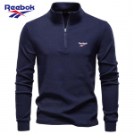 Reebok 2026 S&uuml;gis/Talv Tikitud Uus Suur Meeste Seisva Kraega Poollukuga Pikkade Varrukatega Saksamaa Samet Soe Alussweater S