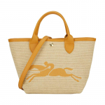 Longchamp Le Panier Pliage V&auml;ike &Otilde;lakott Crossbody T&otilde;mblukuga Kott Kullast Metallist Aktsentide ja Lehma Nahast &Auml;&auml;risega Naiste K&auml;ekotid Beež 10144HZB222 Basic Set (Bag)