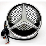1 tk valge valgus Auto esiv&otilde;re t&auml;htembleem LED-valgustusega logo Mercedes Benz W205 C E R ML GL GLA CLA CLS 2013-2016 jaoks white Light