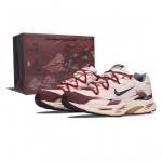 Nike Initiator Tekstiil, S&uuml;nteetiline Nahk Kulumiskindel Hingav Madala S&auml;&auml;rega Jooksukingad Meeste Beež Punane IO7609-101(Team635-BOX) 40