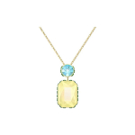 Swarovski Chroma Orbita kaheksakantse l&otilde;ikega kullatud kaelakee Naiste kaelakee 5640256 Box (Random Color)