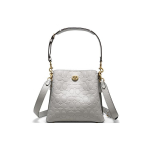 Coach Willow Monogrammiga Reljeefne Kivit&uuml;kk Nahast Kopp-Kott Naiste kotid Tuvi-hall C5983-B4DOY Basic Set (Bag+Dust Bag)