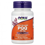 Now Foods Ekstra Tugevusega PQQ 40 mg Taimsed Kapslid, 50 tk 50 pcs - 1 ea