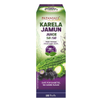 Patanjali Karela Jamun 50 50 mahl 500 ml Rikas looduslike kiudainete poolest Tervises&otilde;bralik jook Seedimise tugi Antioks&uuml;dant V&auml;rskendav beige