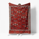 Punane h&otilde;imude Kilim vaip Vintage Maroko piirkonnamatt K&auml;sit&ouml;&ouml;na valmistatud P&auml;rsia vaip Boheemlaslik ruumikujundus P&otilde;himatt 75x100cm