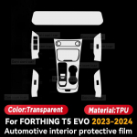 FORTHING T5 EVO 2024 Paneeli Armatuurlaud Navigatsioon Autode Salongi Kaitsekile TPU Kriimustusvastane Kleebis LHD