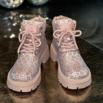 Retro poolsaapad S&uuml;gis Talv Uued Rhinestone paeltega &uuml;mar nina platvorm pluss suuruses naiste kingad 35
