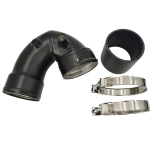 Alumiiniumist J-kujuline laadimistoru BMW F80 F82 m2c m3 m4 s55 mootorile K8-40024-1 gray