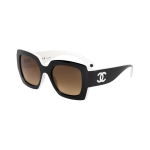 Chanel V&auml;rviplokkide disain Ebakorrap&auml;rane kuju P&auml;ikeseprillid Unisex p&auml;ikeseprillid Must CH6059-1656/M2 Basic Packaging-Eyeglass Case+Box,F,Black