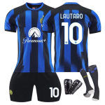2324 Inter Milano Kodus Laste &Otilde;pilase T&auml;iskasvanu Komplekt S&auml;rgid Meeskonna Vormiriietus R&uuml;hmaminek Meeste Naiste Jalgpallif&auml;nni Versioon 22 #Height 130-140cm