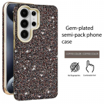 S&auml;delev Bling Magnetiline Telefonikate Samsung Galaxy S26 Ultra S25 Plus S24 S23ultra jaoks Galvaanilise Kattega Kaitserauaga K&otilde;va Kate Galaxy S24 kohv