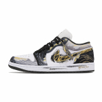 Jordan Air Jordan 1 Lucifer Kulumiskindel Madal Vintage Korvpallijalatsid Unisex Must Kuldne 553558-081(Team1576-) 44