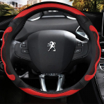 Mikrofiiber nahast auto roolikatete Peugeot 208 2012~2018 Peugeot 308 2014~2021 2008 2013~2018 Autotarvikud punane