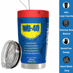 20oz WD40 vaakumtass STP mootori&otilde;li filtri tr&uuml;kiga kruus roostevabast terasest kahekordse seinaga veepudel koos k&otilde;rre ja kaanega korduvkasutatav 20Oz