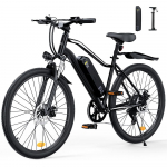 iScooter EB3S 26'' Elektrijalgratta Mootor 350W Aku 36V15Ah Maksimaalne kiirus 35KM/H Sobib linna liikumiseks Elektrijalgratas EB3S must