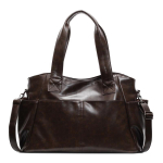 Naiste Nahast Totes Kott Mitme Taskuga &Otilde;la-Crossbody Kott Moodne Suure Mahutavusega Igap&auml;evane K&auml;ekott 39*15*25cm punane