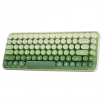 K608DL Kolmerežiimiline Juhtmega Bluetooth Traadita, Laetav Klaviatuur, Vaikne, &Uuml;li&otilde;huke, Matcha Roheline roheline