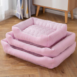 Lemmikloomade j&auml;ise siidi jahutav voodi: Aastaringselt sobiv pesa koertele ja kassidele 50x40 cm roosa