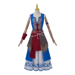 The Witcher 3 Wild Hunt Keira Cosplay Kost&uuml;&uuml;m Pol&uuml;esterkangast Halloweeni Teema&uuml;ritusteks L gray