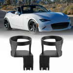 2-osaline kohvitassihoidja komplekt Tassihoidjad kleeplindiga Mazda MX-5 Miata ND Fiat 124 Spider jaoks must