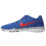 Nike Free 5.0 TR Fit 5 Prinditud V&auml;rvipritsmed - Racer Blue Naiste Tennised Ere-punane Must Valge 704695-405 42