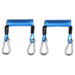 2 tk Aerulaua &Uuml;hendusrihmad TPU Materjal Anti-Lost Lanyard 304 Roostevaba Teras T&auml;ispuhutav Paat SUP Kajakk Teki Tarvikud sinine
