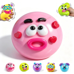 Smushers Squishy Curiosities Koera N&auml;ovahetuse Squishy M&auml;nguasi Pehme Vormitav Armas Aeglaselt T&otilde;usev Pigistatav M&auml;nguasi L&otilde;&otilde;gastav Sensoorne S&uuml;nnip&auml;evakingitused pink