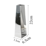 Roostevabast terasest vaas Moodne Wabi Sabi H&uuml;dropooniline Lillekujundus Kodu Hotelli Laua Kaunistus Minimalistlik Elegantne Ilus Kingitus (as the picture,3.5*6.5*22cm/4*7*35cm)