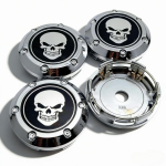 4 tk kolju logo embleem auto velje keskkatted 66MM klambrid 62MM velje keskkatted tolmukatted velgede katted Asendamine Auto tarvikud (as the picture,Skull Badge) black